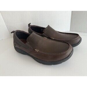 Sketchers Relaxed Fit Memory Foam Air Cooled Slip On Men DRKBRN Size 10 loafer